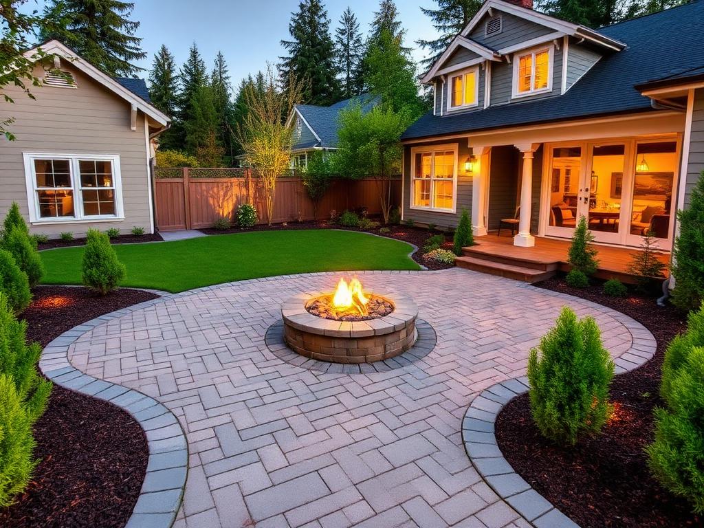 Backyard Patio Build after